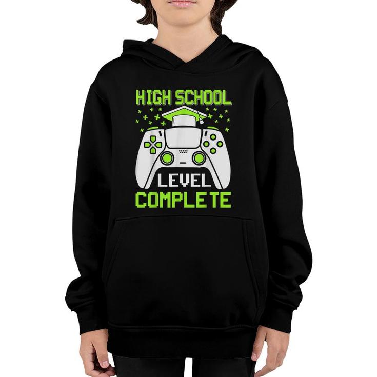 High School Level Complete Class Of 2022 Graduation Gamer  Youth Hoodie