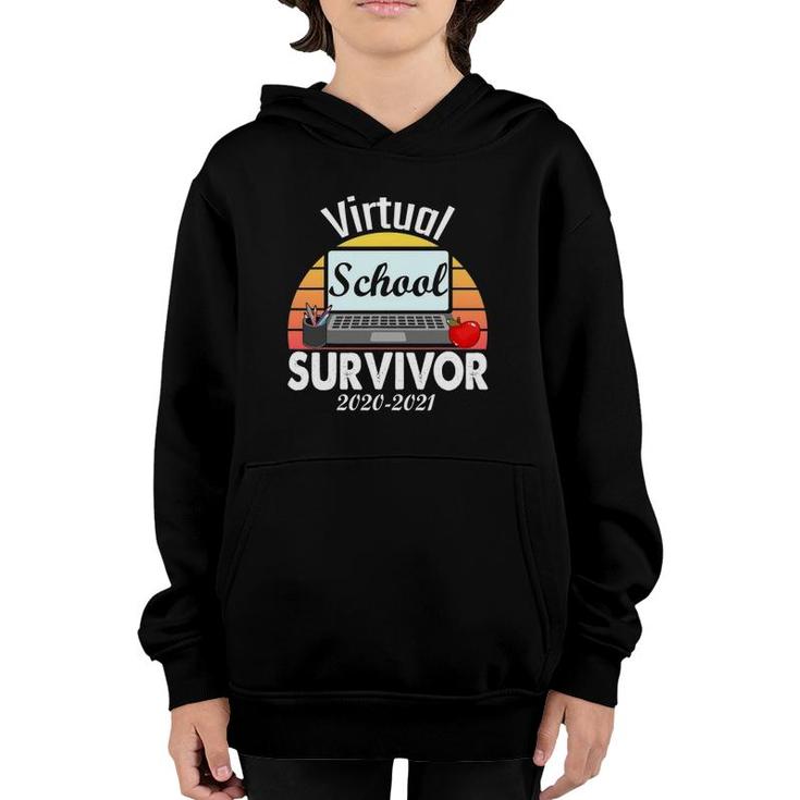 I Survived Virtual School 2021 Longest School Year Ever Youth Hoodie
