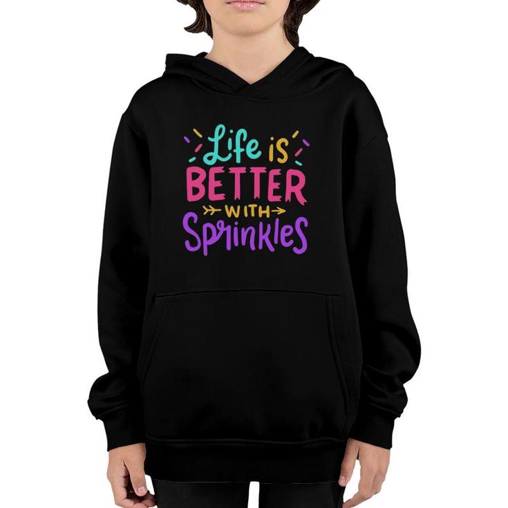 Ice Cream Life Is Better With Sprinkles Youth Hoodie