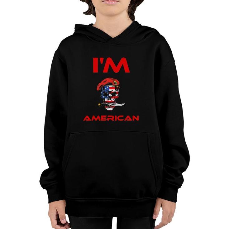 Im American Style Skull America Youth Hoodie