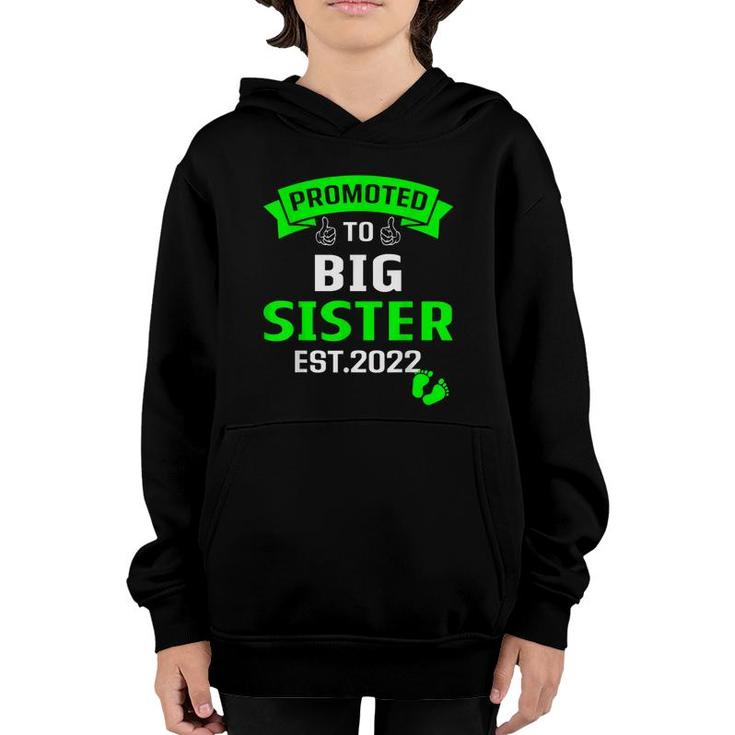 Im Going To Be A Big Sister 2022 Promoted To Big Sis 2022  Youth Hoodie