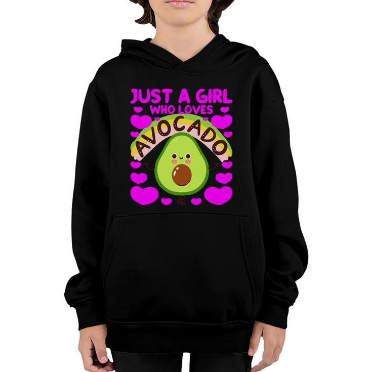 Just A Girl Who Loves Avocado Funny Youth Hoodie