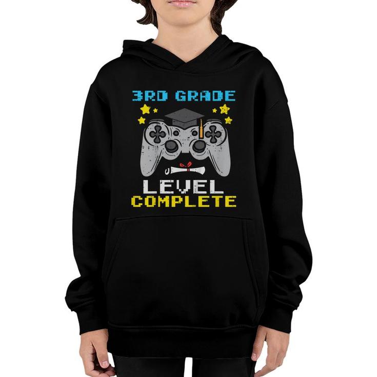 Kids 3Rd Grade Level Complete Game Controller Last Day Of School  Youth Hoodie