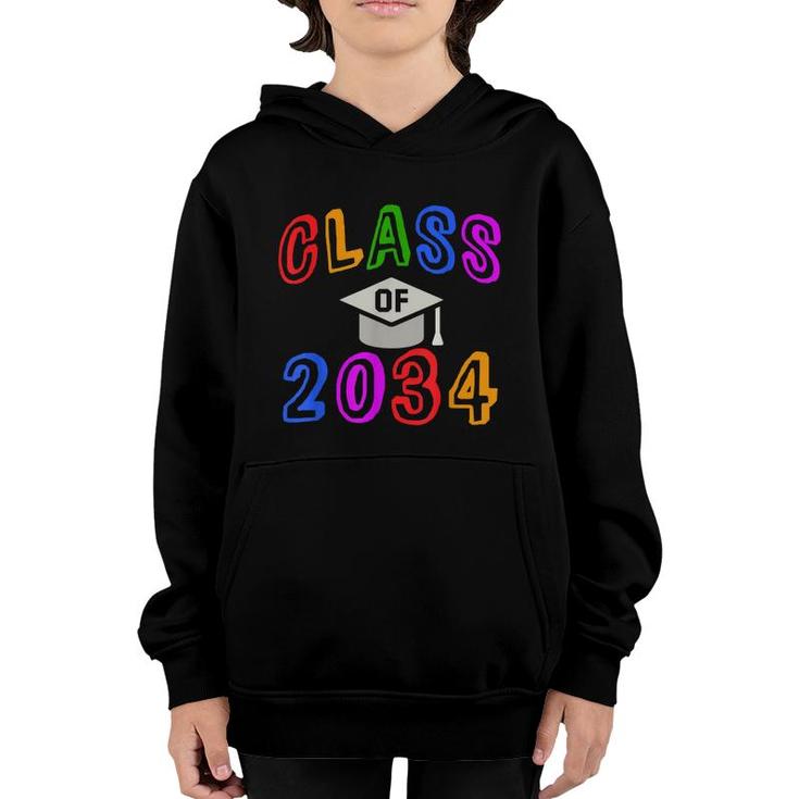 Kindergarten Graduation Year Class Of 2034 Grow Up With Me  Youth Hoodie
