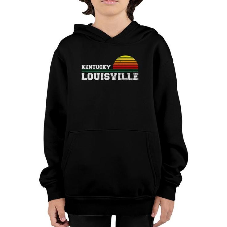 Louisville Kentucky Distressed Ky Gift Souvenir Youth Hoodie