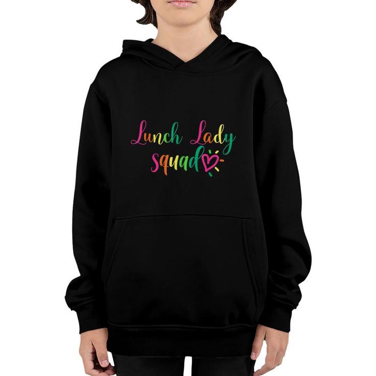 Lunch Lady Squad Cafeteria Crew Matching School Food Staff  Youth Hoodie