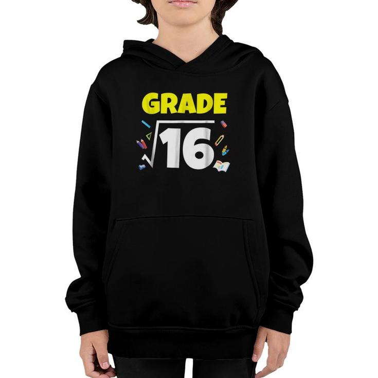 Math Square Root Fourth Grade 4 Back To School Youth Hoodie