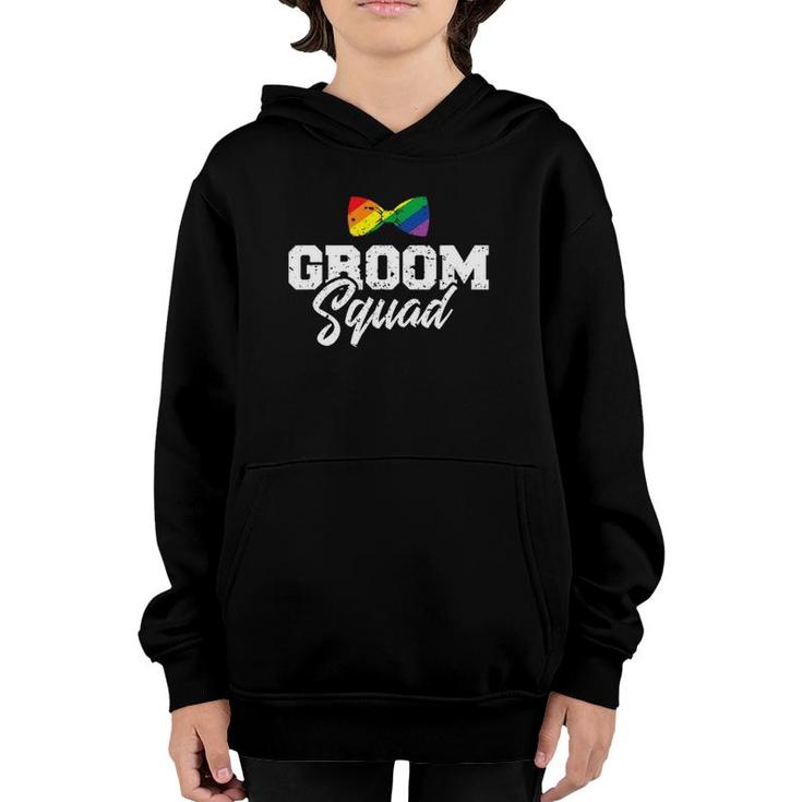 Mens Groom Squad Gay  For Bachelor Party Youth Hoodie