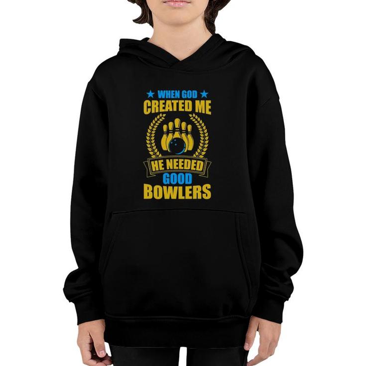 Mens I Am The Best Bowler Funny Bowling Youth Hoodie
