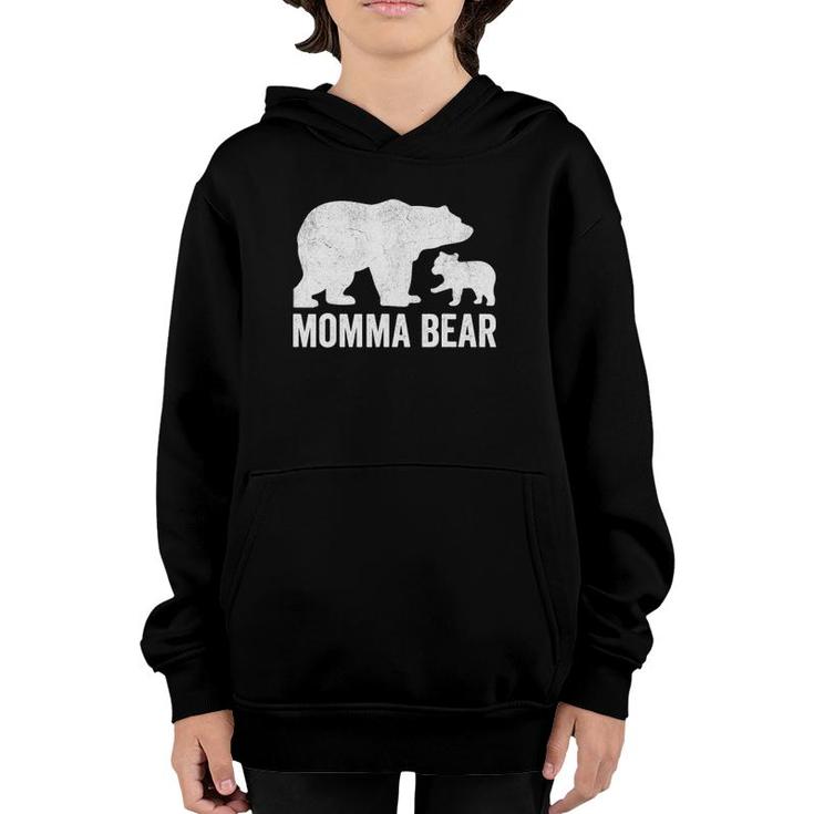 Momma Bear Mothers Day S Funny Cub Kid Youth Hoodie