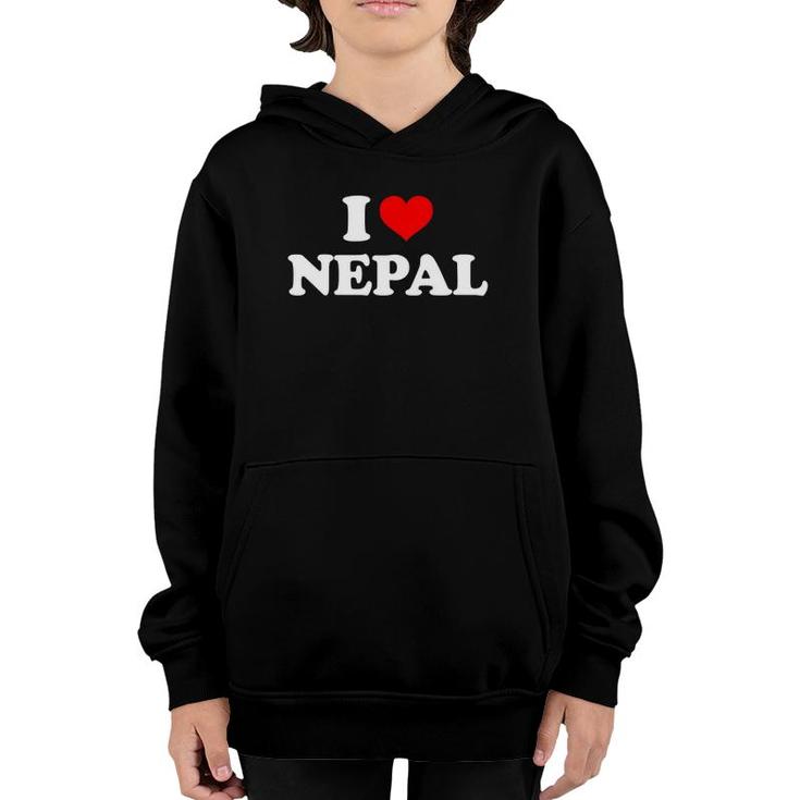 Nepal - I Heart Nepal - I Love Nepal Youth Hoodie
