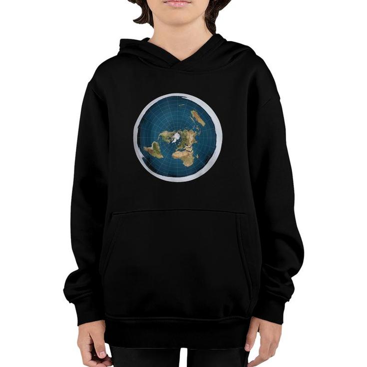 Nice Flat Earth Gift Save The Earth Youth Hoodie