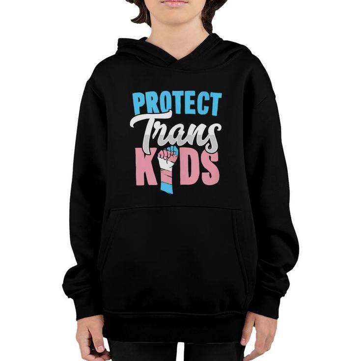 Protect Trans Kids Lgbtq Pride Transgender Equal Rights Art  Youth Hoodie