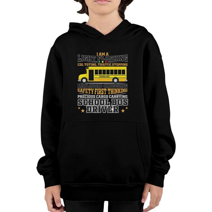 Railroad Crossing School Bus Driver Design For A Bus Driver Youth Hoodie