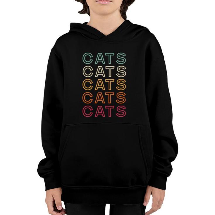 Retro Cats Vintage Cats  Youth Hoodie