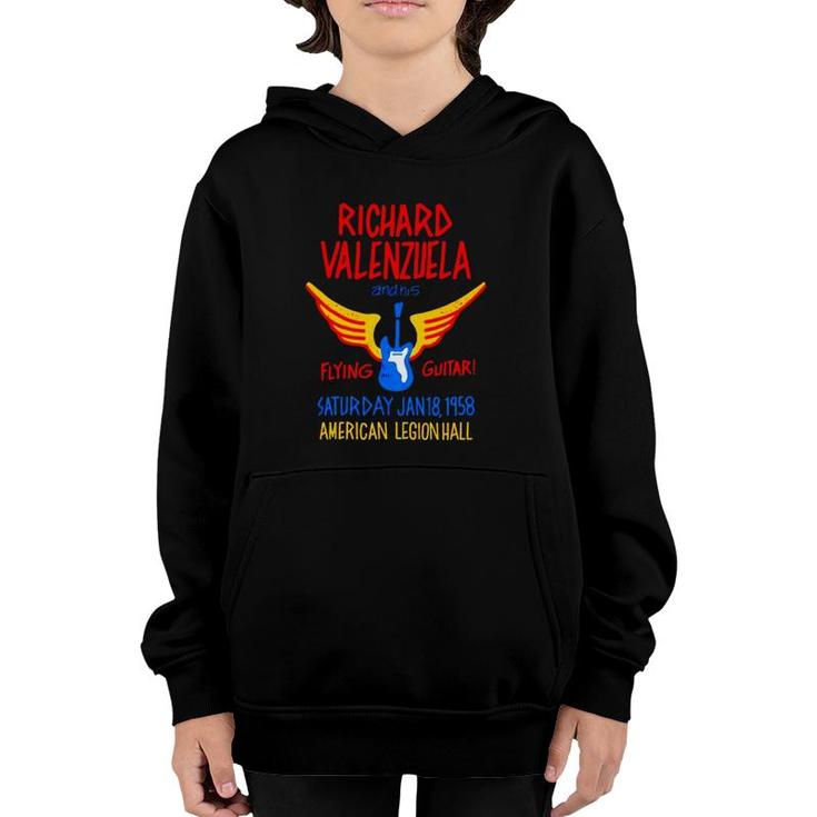 Richard Valenzuela And His Flying Guitar Version Youth Hoodie
