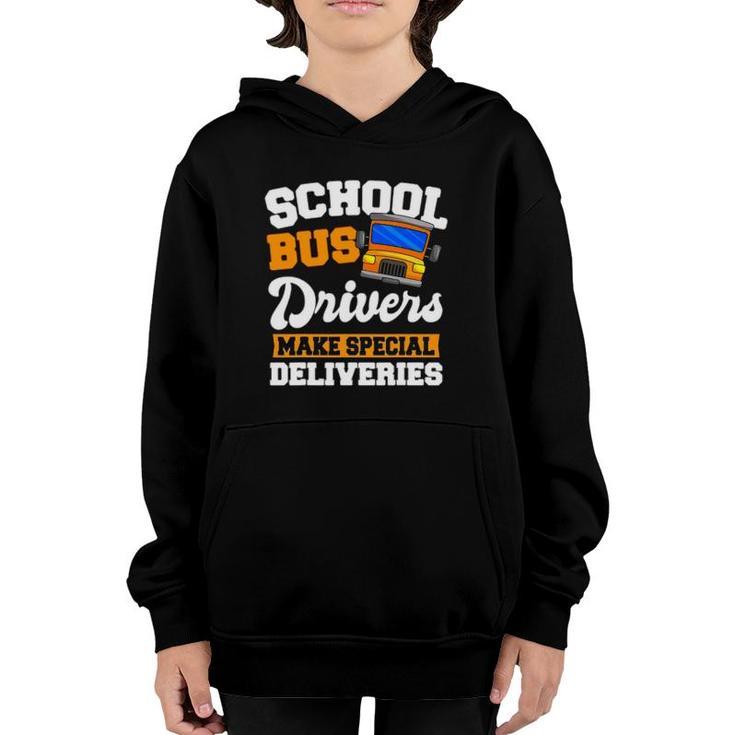 School Bus Driver Yellow Shuttle Student Service Vehicle Youth Hoodie