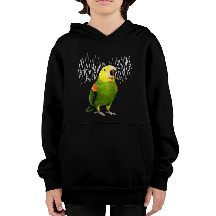 Screaming Amazon Parrot Parrot Lover Youth Hoodie