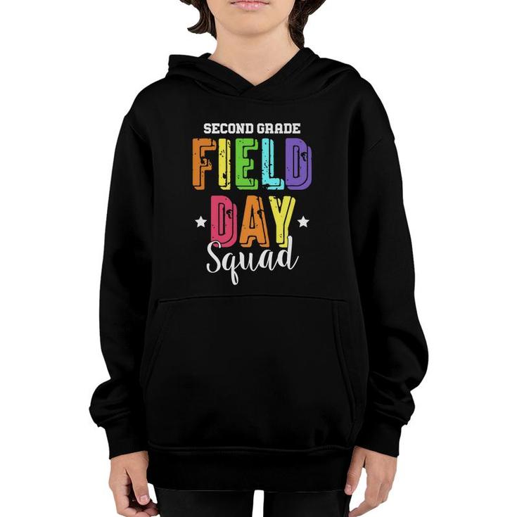 Second Grade Field Day Squad Kids Boys Girls Students   Youth Hoodie