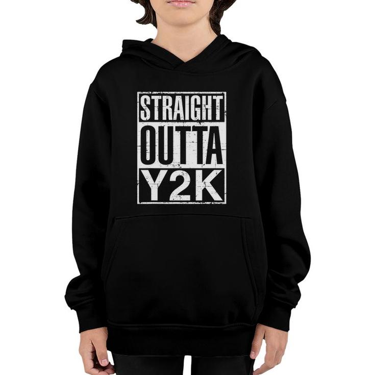 Straight Outta Y2k Turning 22Nd Birthday Gifts For Men Women Youth Hoodie