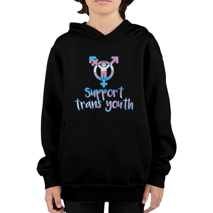 Support Trans Youth Protect Kids Lgbt Transgender Pride  Youth Hoodie