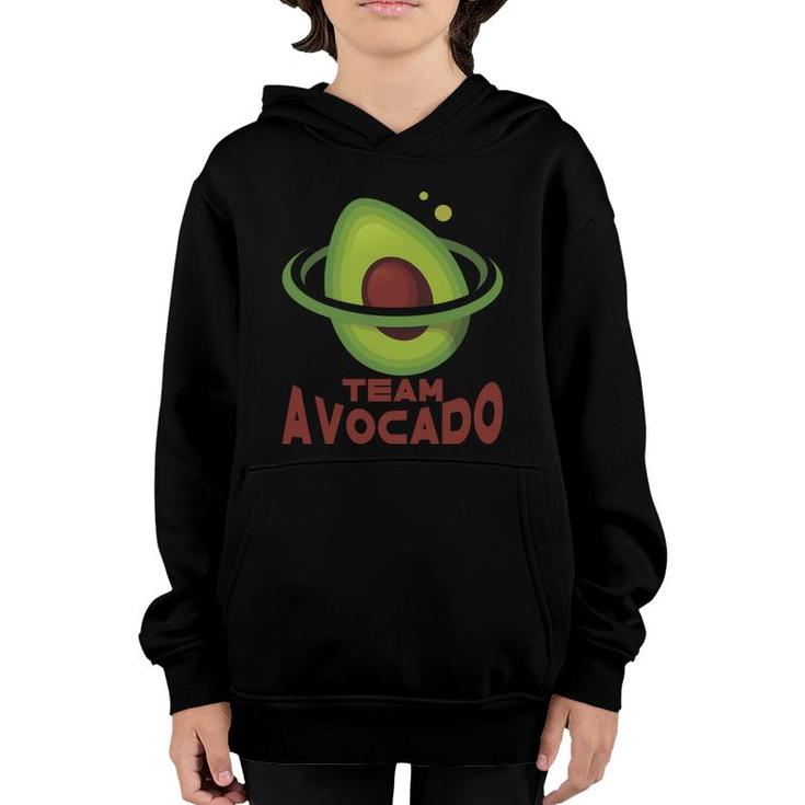Team Avocado Is Best In Metaverse Funny Avocado Youth Hoodie