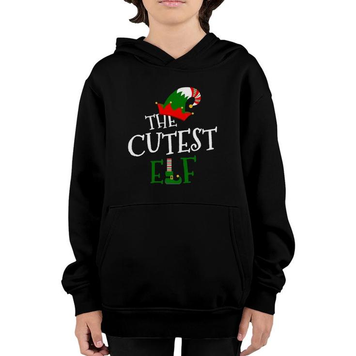The Cutest Elf Family Matching Group Gift Christmas Costume Youth Hoodie
