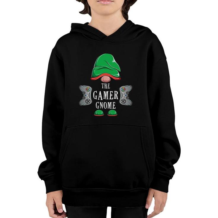 Video Gamer Gnome Christmas Family Matching Group Costume Youth Hoodie