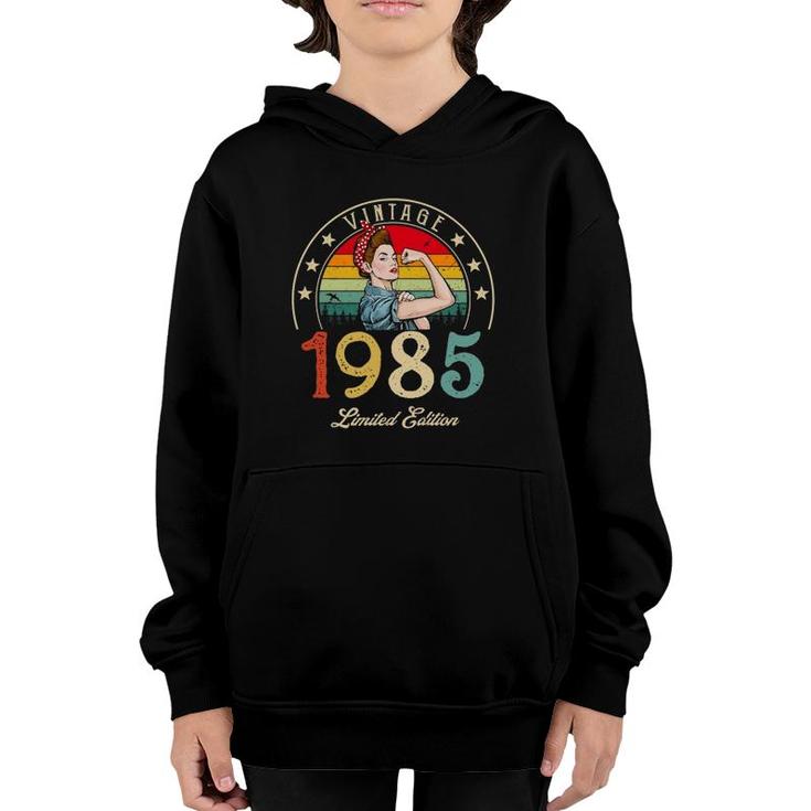Vintage 1985 Limited Edition 1985 37Th Birthday 37 Years Old Youth Hoodie