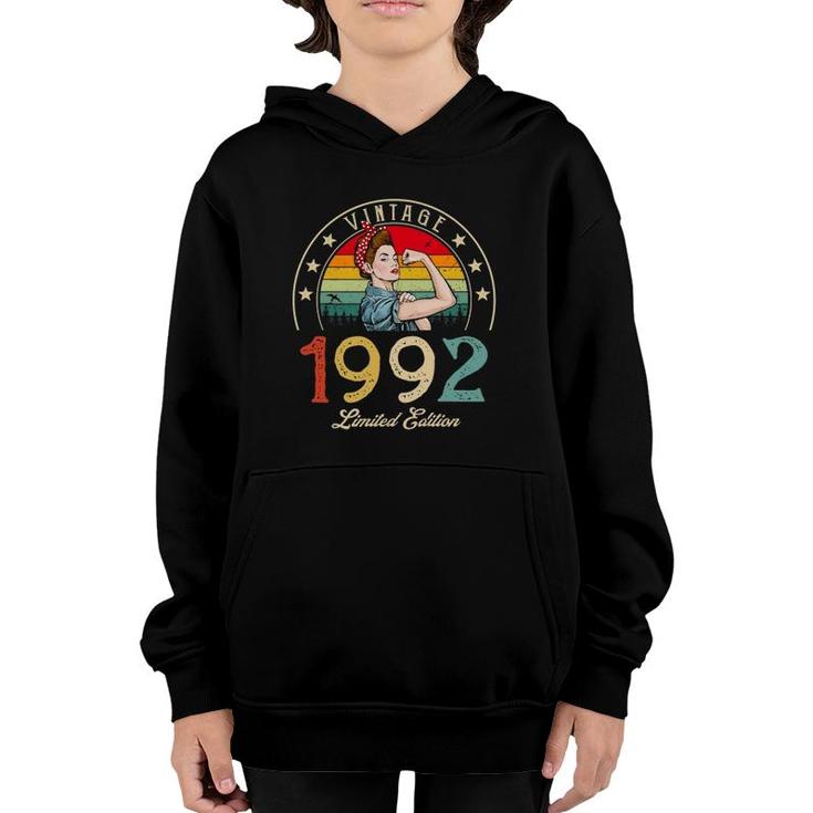 Vintage 1992 Limited Edition 1992 30Th Birthday 30 Years Old Youth Hoodie