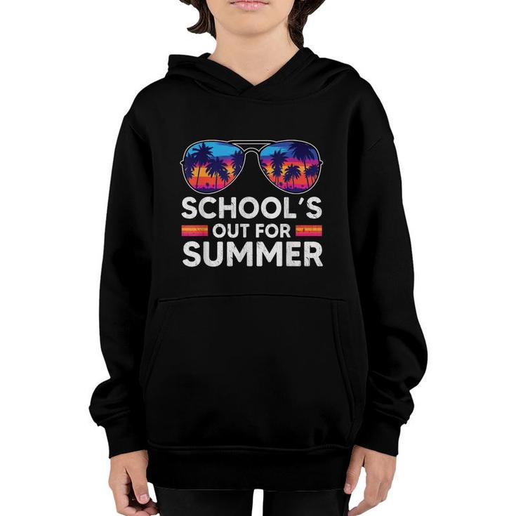 Vintage Last Day Of School Schools Out For Summer Teacher  Youth Hoodie