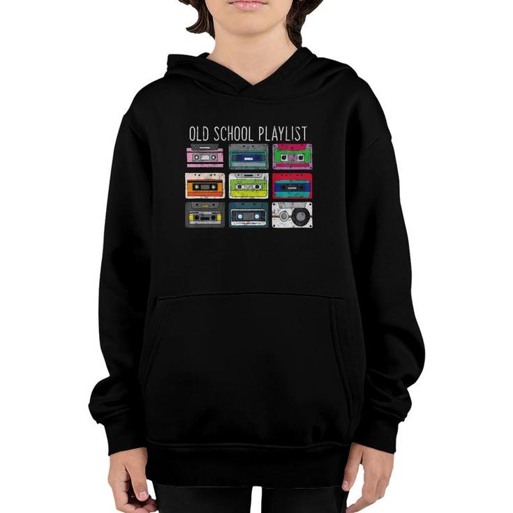Vintage Retro Music Cassette Tapes Mixtape 80S And 90S  Youth Hoodie