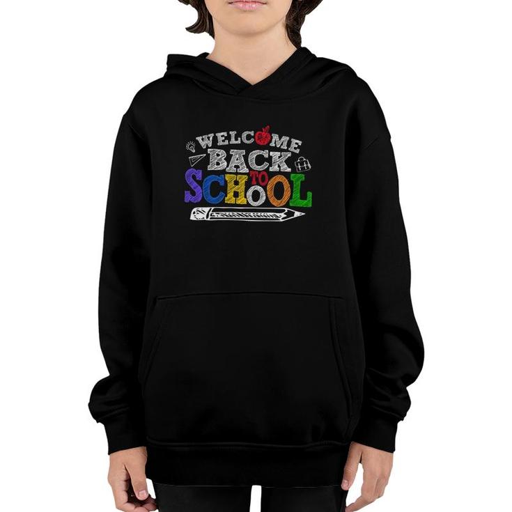 Welcome Back To School First Day Of School Teacher Student Learning Tools Youth Hoodie