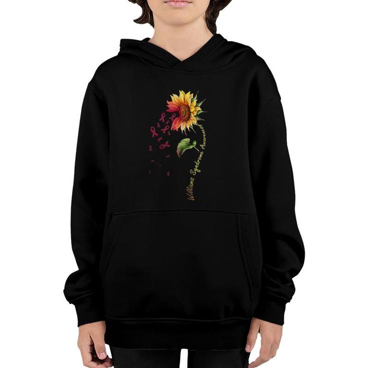 Williams Syndrome Awareness Sunflower Youth Hoodie