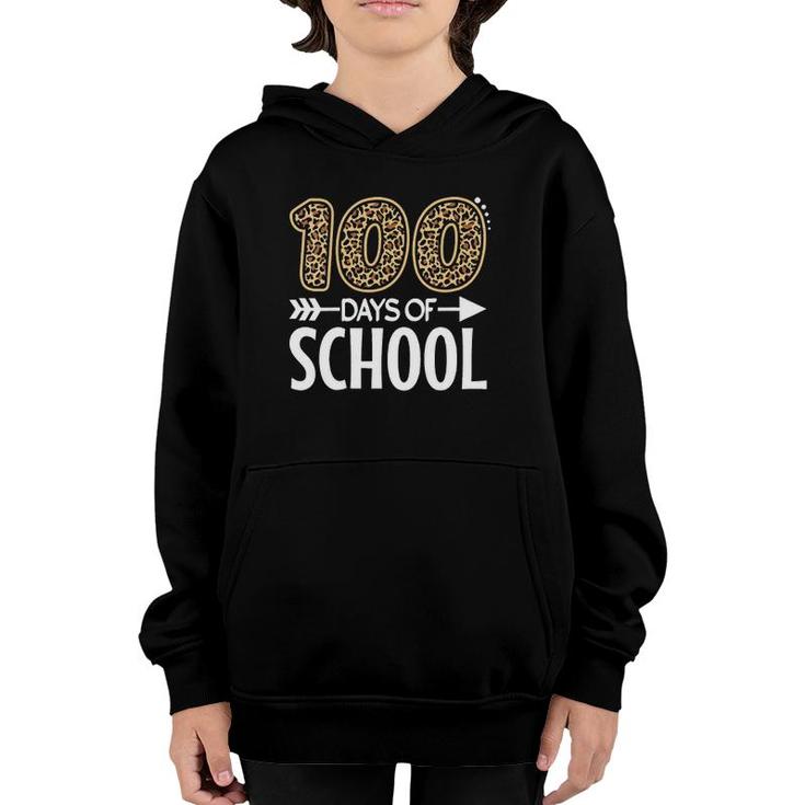 Womens 100Th Day Of School Teacher Student Gift 100 Days Of School Youth Hoodie