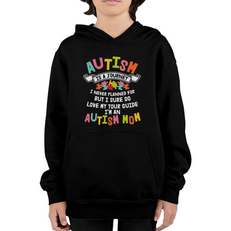 Womens Autism Mom Matching Family Autism Awareness Gifts For Women Youth Hoodie