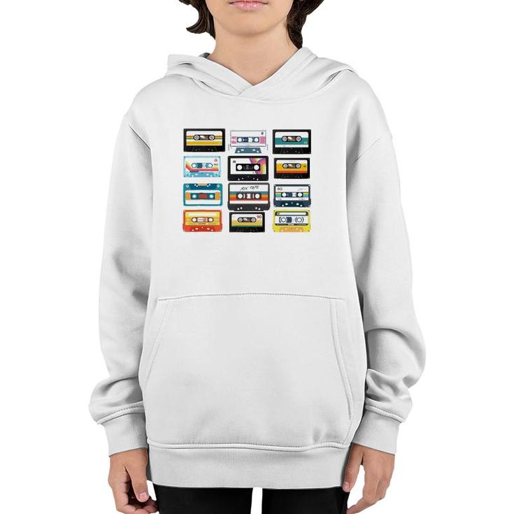 1990S Retro Vintage Birthday 90S 80S Cassettes Tapes Graphic Youth Hoodie