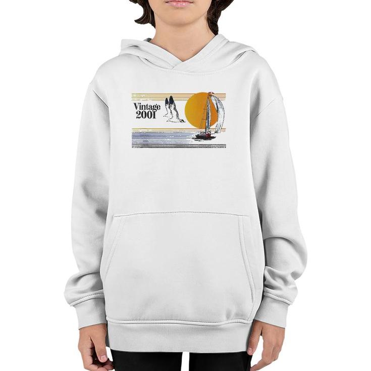 20Th Birthday 2001 20 Years Old Vintage Retro Classic Best Youth Hoodie