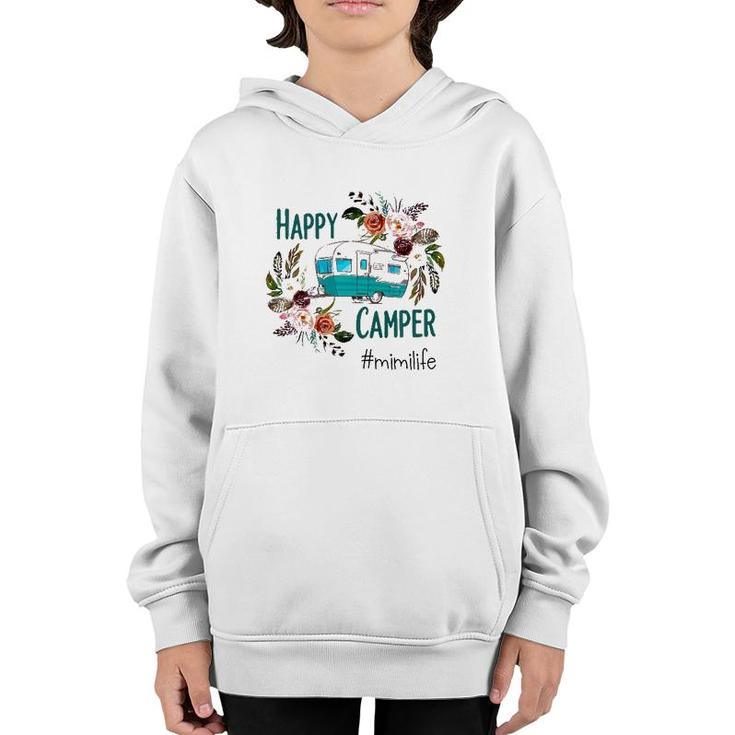 Amazing Happy Camper Mimi Life  Youth Hoodie