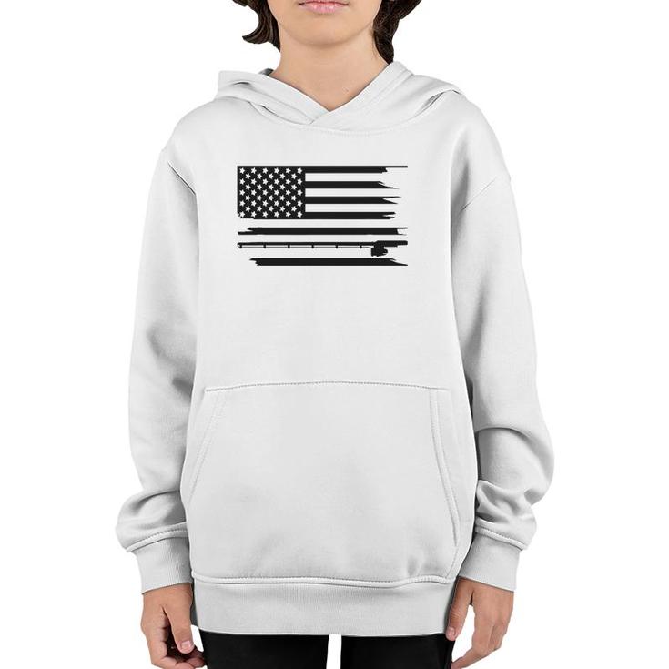 American Flag Fishing Clothing - Fishing Youth T-shirt