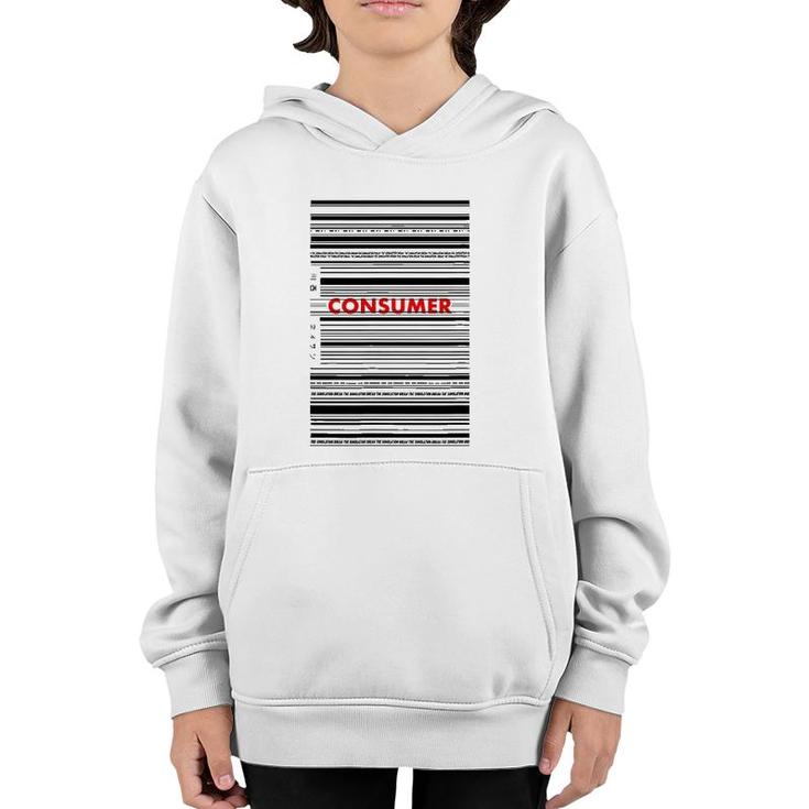 Barcode Consumer Streetwear Fashion Japanese Graphic Tee Youth Hoodie