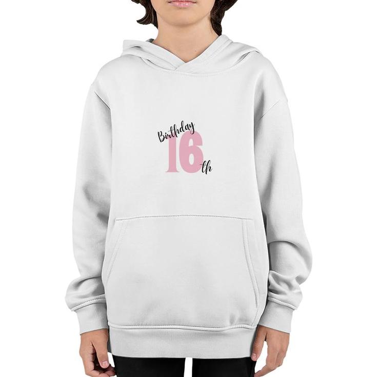 Birthday Is Happy Day 16Th Birthday 2006 Youth Hoodie
