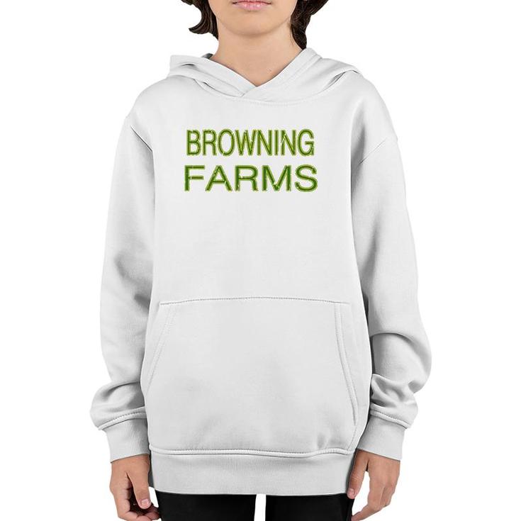 Browning Farms Squad Family Reunion Last Name Team  Youth Hoodie
