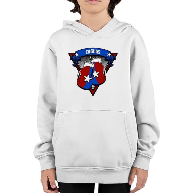 Caguas Puerto Rico Boxing Gloves Puerto Rican Camisas Youth Hoodie