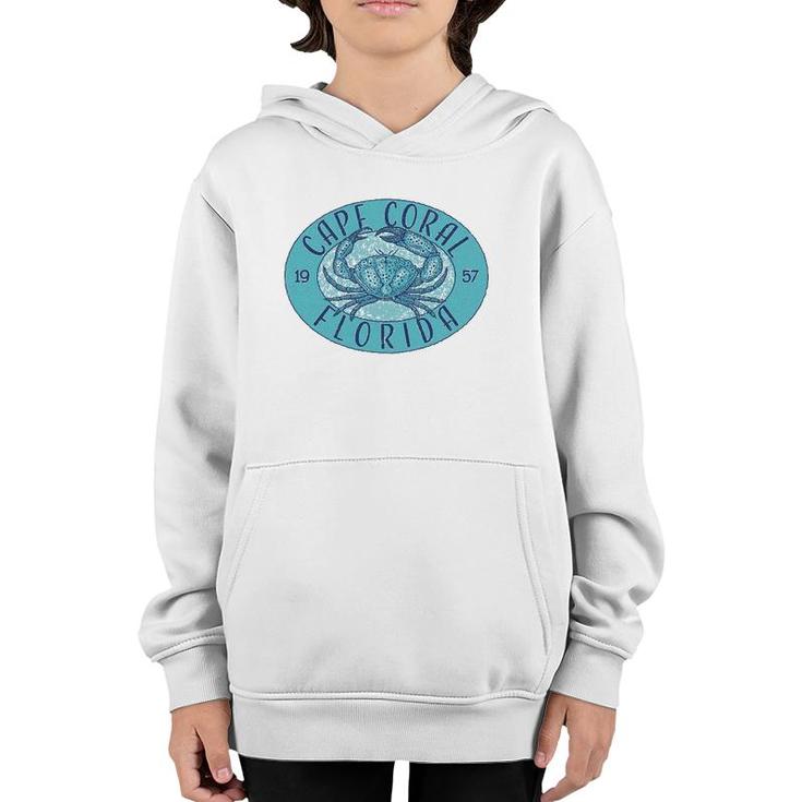 Cape Coral Fl Stone Crab Youth Hoodie