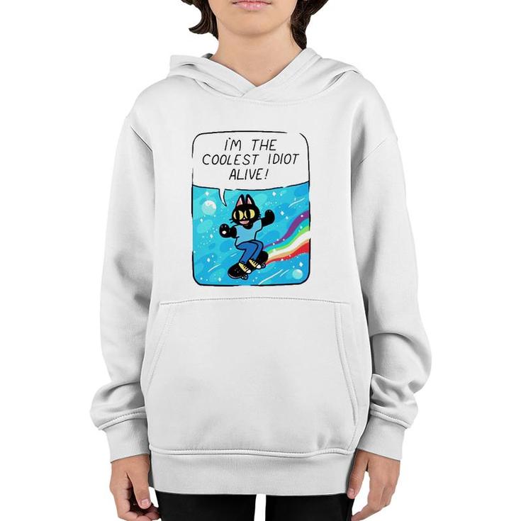 Cat Im The Coolest Idiot Alive Youth Hoodie