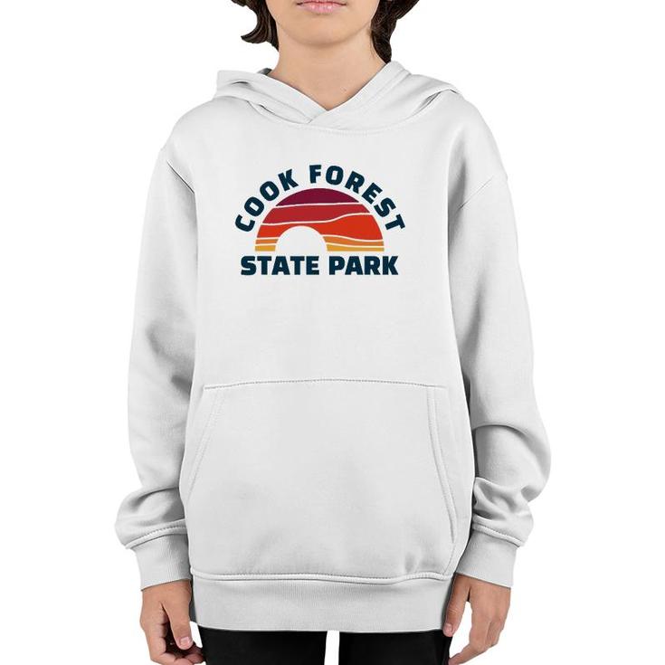 Cook Forest Park Vintage Retro Youth Hoodie