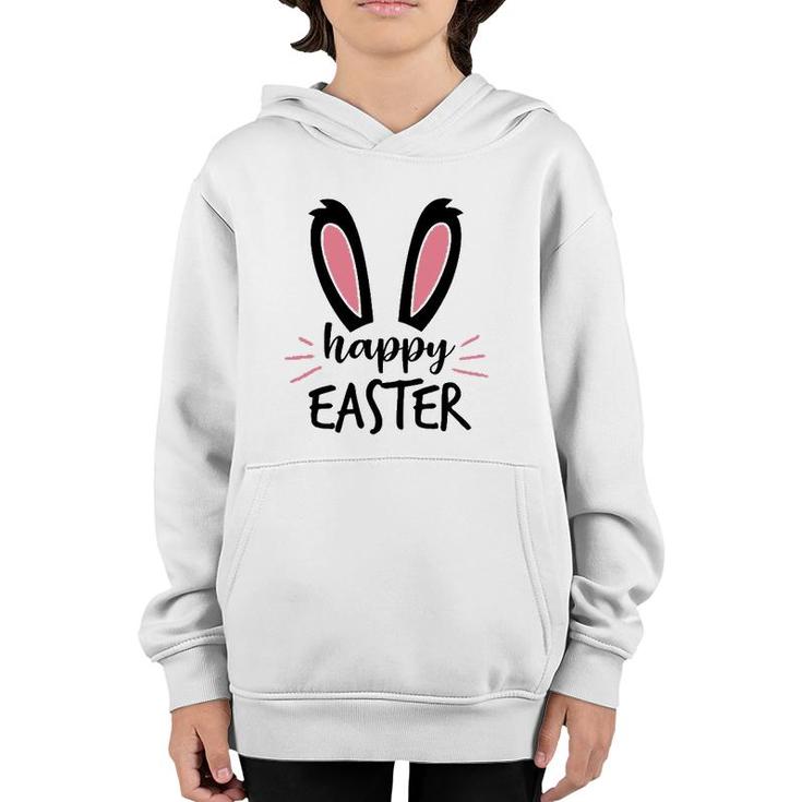 Cute Bunny Design For Sunday School Or Egg Hunt Happy Easter Youth Hoodie