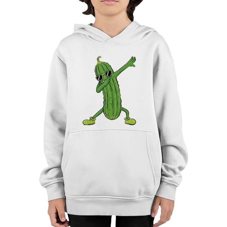 Dabbing Pickle Dancing Cucumber Lover Funny Gifts  Youth Hoodie