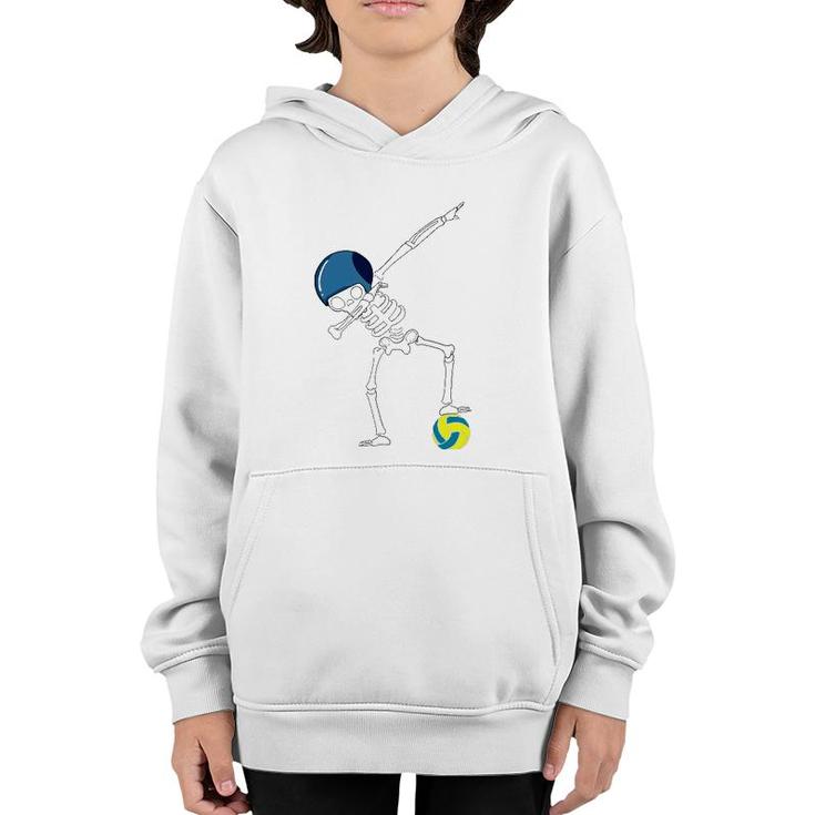 Dabbing Skeleton  Water Polo Player Sports Athlete Gift Youth Hoodie